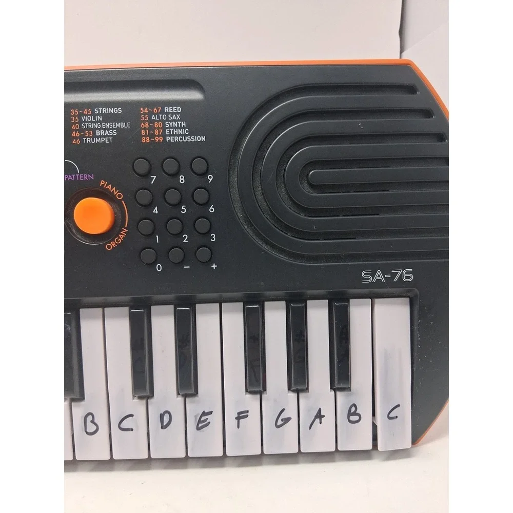Casio SA-76 44-Key Mini Keyboard Piano Tested Working Great